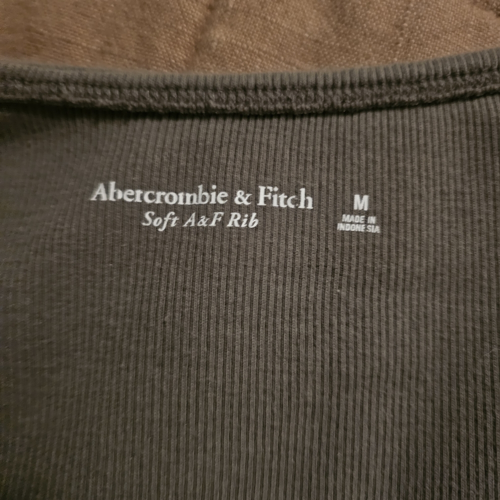 3 Bundle Abercrombie & Fitch Long Sleeve Bodysuit - Grey, Rust , Sage Green - Picture 6 of 9